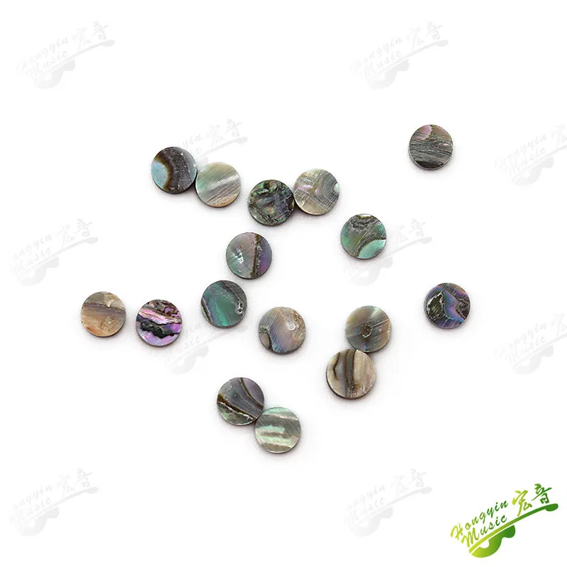 HUATOOL 10 Stück/Set Echte Farbige Abalone-Muschelklangpunkte Gitarrenzubehör Material Durchmesser 2mm/3mm/4mm/5mm/6mm – Detail 6