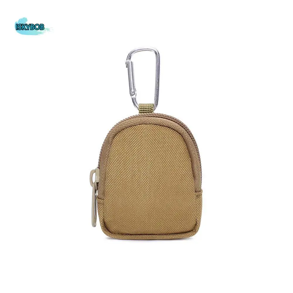 

Wear-Resistant Outdoor Coin Purse Earphone Pouches Zipper Functional Key Bag Belt Waist Pouch with Buckle Outdoor Waist Bag