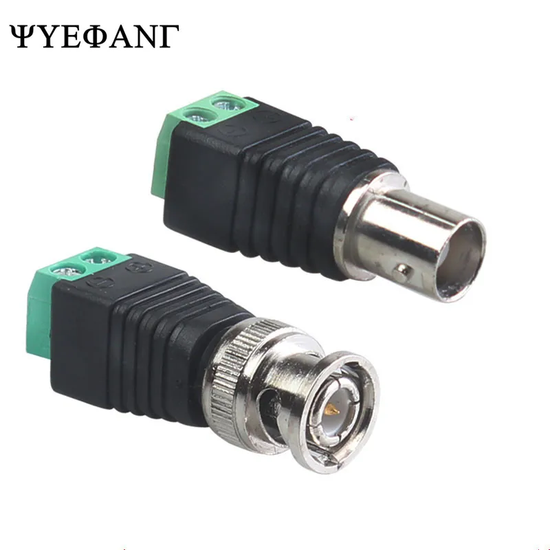 1PCS BNC Connector Male&Female Green BNC Connector Monitoring Connector Camera Connector BNC Free Soldering BNC Head Adapter