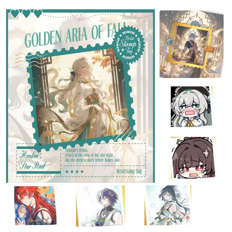 

Оптовая продажа Honkai Star Rail, металлические закладки, коллекция карт, ограниченная серия, Stellar Stamps, 10 мест, 247 стилей, подарочный набор в стиле аниме