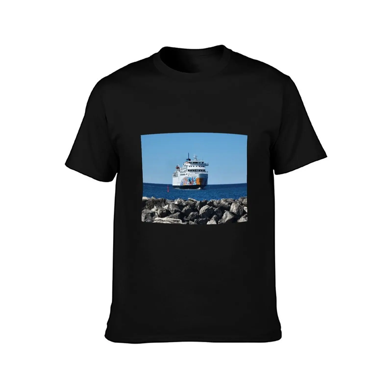 Chi-Cheemaun Ferry, Manitoulin Island T-Shirt, Summer Casual Cotton Tee, Oversized Streetwear Tops, Vintage Graphic Print