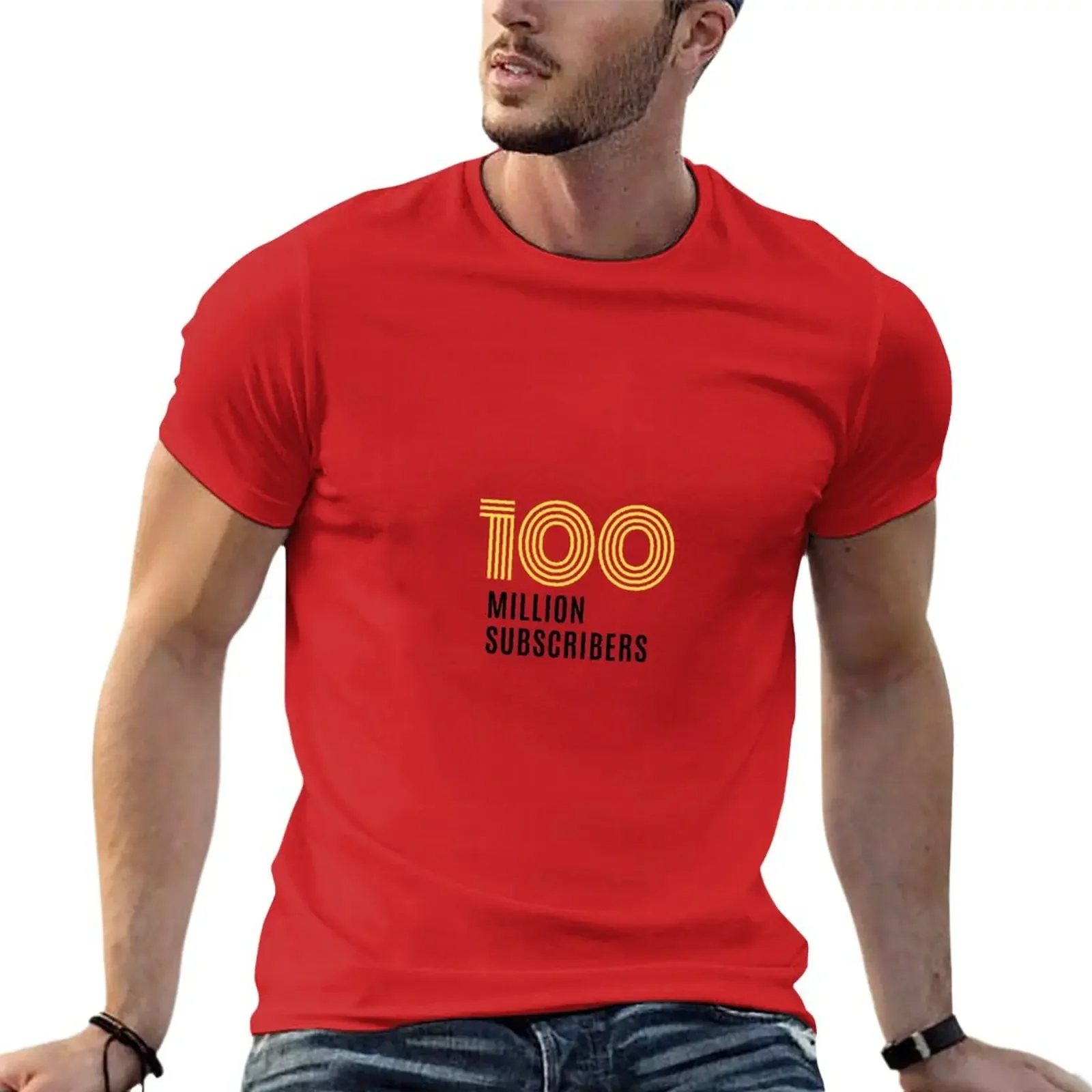 100 million subscribers T-Shirt sublime tops new edition mens t shirts pack