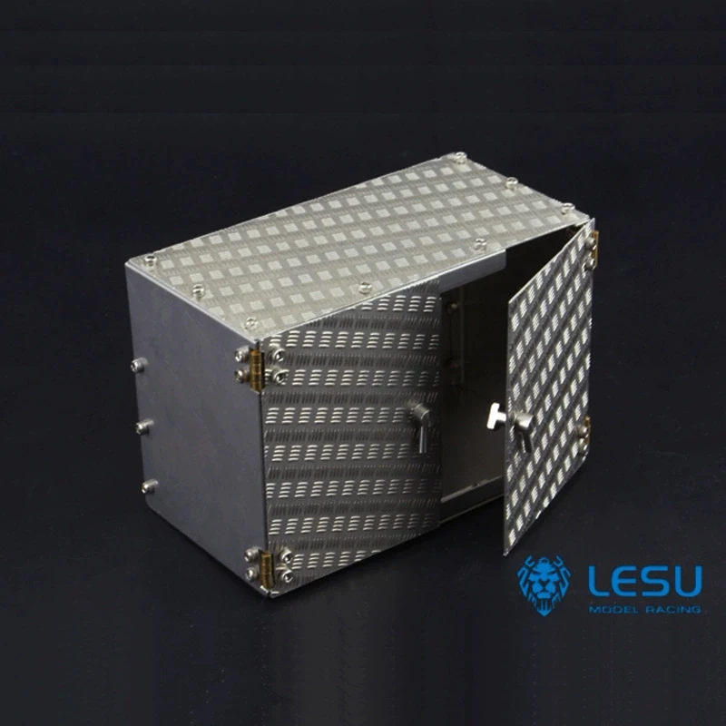 LESU 1/14 Metallo In Lega di Alluminio Simulazione Cassetta Degli Attrezzi Decorazione Parti G-6056 Adatto per Tamiya Scaleclub RC Trattore Camion