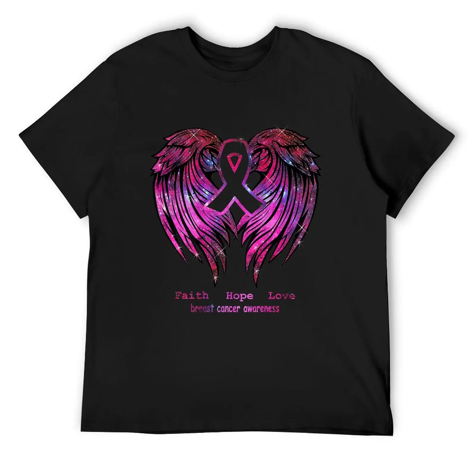 

Faith Hope Love - Breast Cancer Awareness T-Shirt Aesthetic clothing clothes boys whites t shirts for men cotton