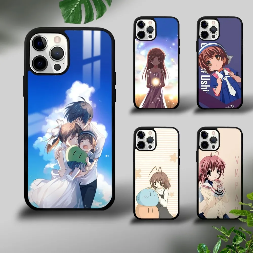 Anime C-CLANNAD Phone Case For iPhone 16 15 14 13 12 11 Pro Xs Max Mini Plus Celulares Hard Funda