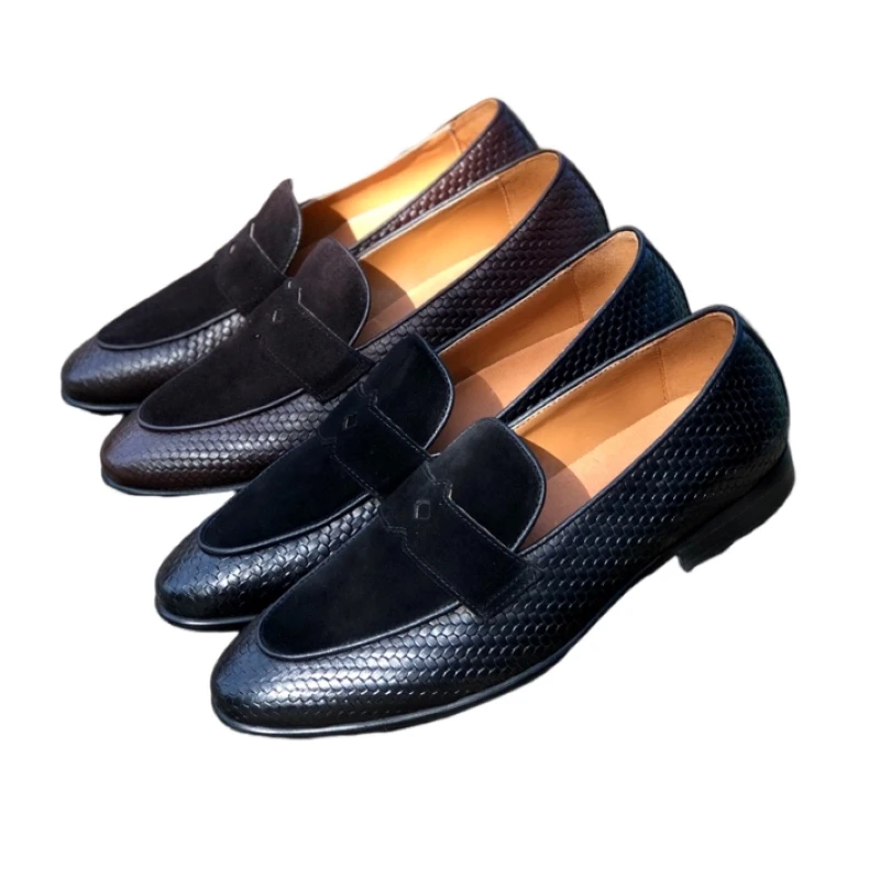 

First Layer Cowhide First Layer Pigskin Split Leather Plastic Footpad Elegant High-Grade Comfortable Niche Beautiful AG2509