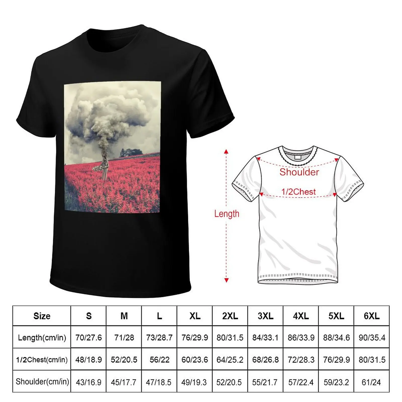 Busy Mind // surreal creative digital collage artwork T-Shirt Outdoor Sports Short Sleeve Top