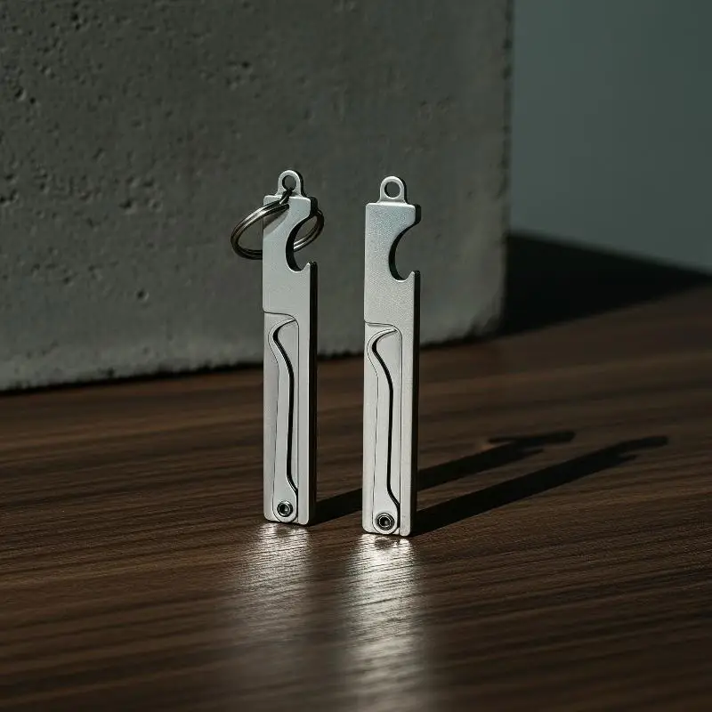 【Y】Stainless Steel Foldable Toothpick Cleaner With Solid Build Portable Keychain For Daily Teeth Care Travel Camping