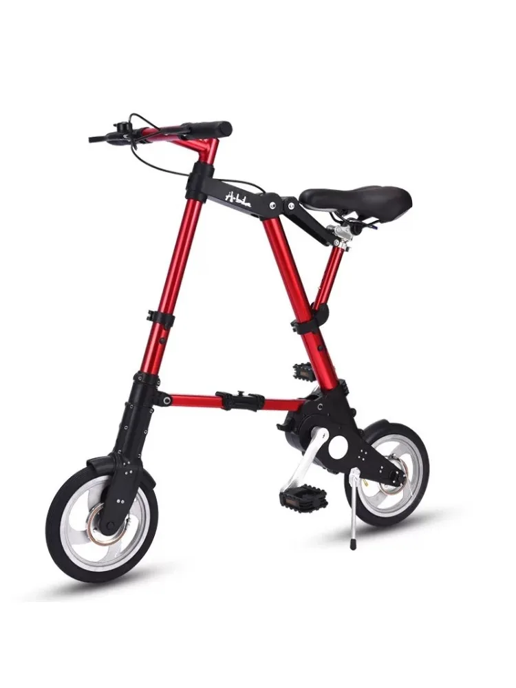 AliExpress NONE 10 Inch Lightweight Folding Bikes Pedal Equipped Foldable Bike Super Compact Mini Bicycle Aluminum Alloy Special Cycling Tool