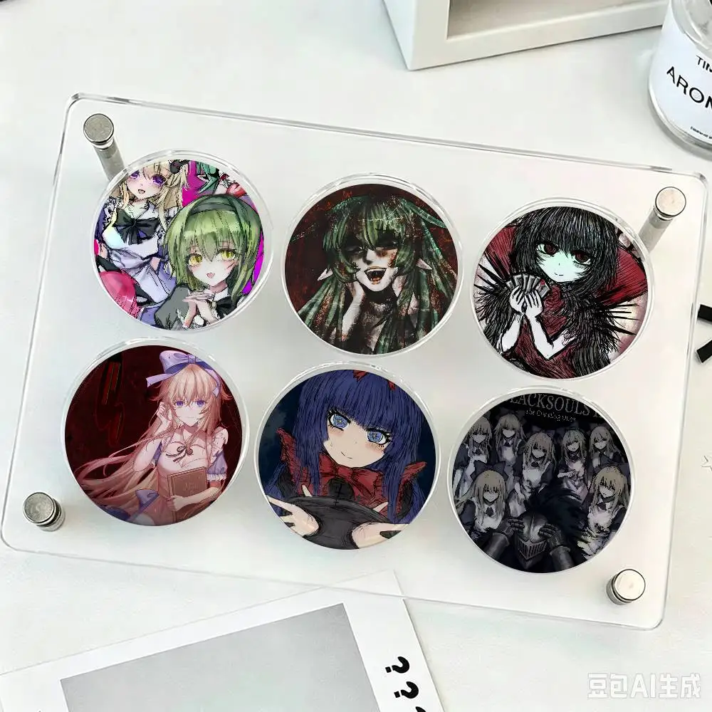 Game Black Souls Anime    Anime Creative Tinplate Soft Button Pins Animal Icon Brooch Lapel Backpack Badge Accessories Pin