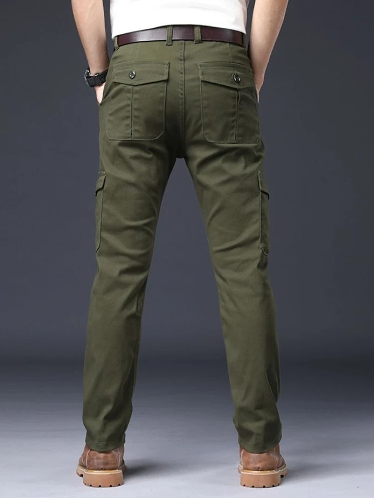 남성용 워크웨어 멀티포켓 슬림 트라우저 조거 팬츠 롱 배기 캐주얼 레귤러 핏 패션 에모 하라주쿠 스트릿 카고 팬츠