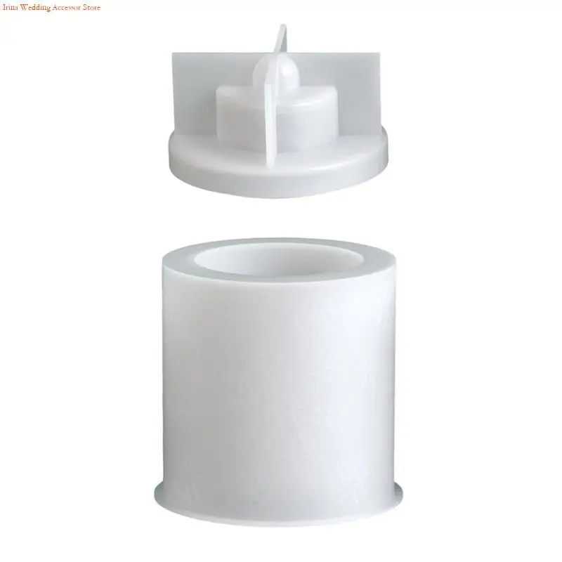 

G92D силиконовая форма из смолы, рождественская тематика, цилиндр с тиснением, контейнер для хранения ювелирных изделий, конфет,