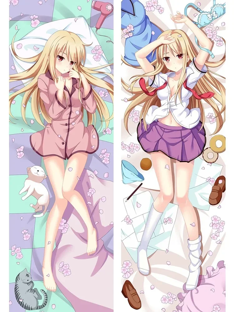 

Japanese Dakimakura Pillowcases Anime The Pet Girl of Sakurasou Shiina Mashiro Body Decorative Hugging Pillow Cover Case