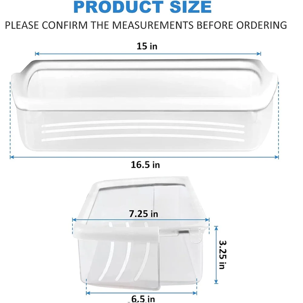 W10321304 Refrigerator Door Shelf Bin, Compatible with Whirlpool Refrigerator Replaces WPW10321304 PS11752778 AP6019471 2179574