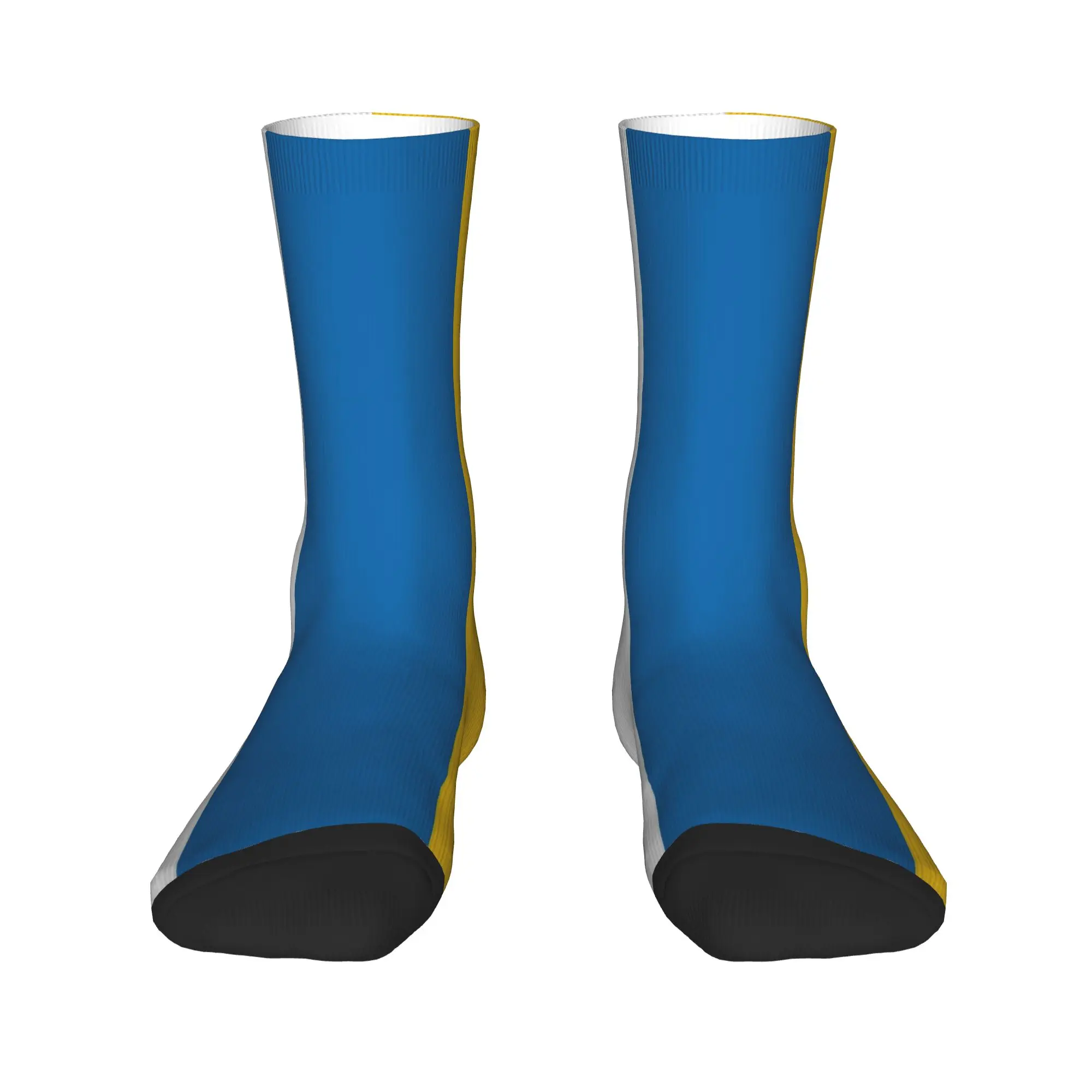 

Canary Islands State Flag Dress Socks Men's Women's Warm Fashion Novelty Crew Socks