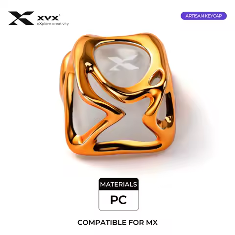 XVX Metal Texture Electroplating Translucent Custom Keycaps Gaming Mechanial Keyboard DIY Accessories