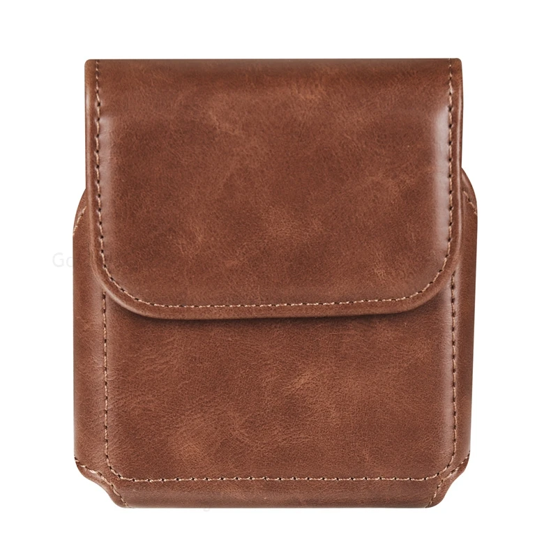 

For Motorola Razr 50 60 Pro Plus Magnetic Case Leather Phone Pouch For Moto Razr 60 50 40 Ultra 2025 Belt Waist Bag Phone Cover