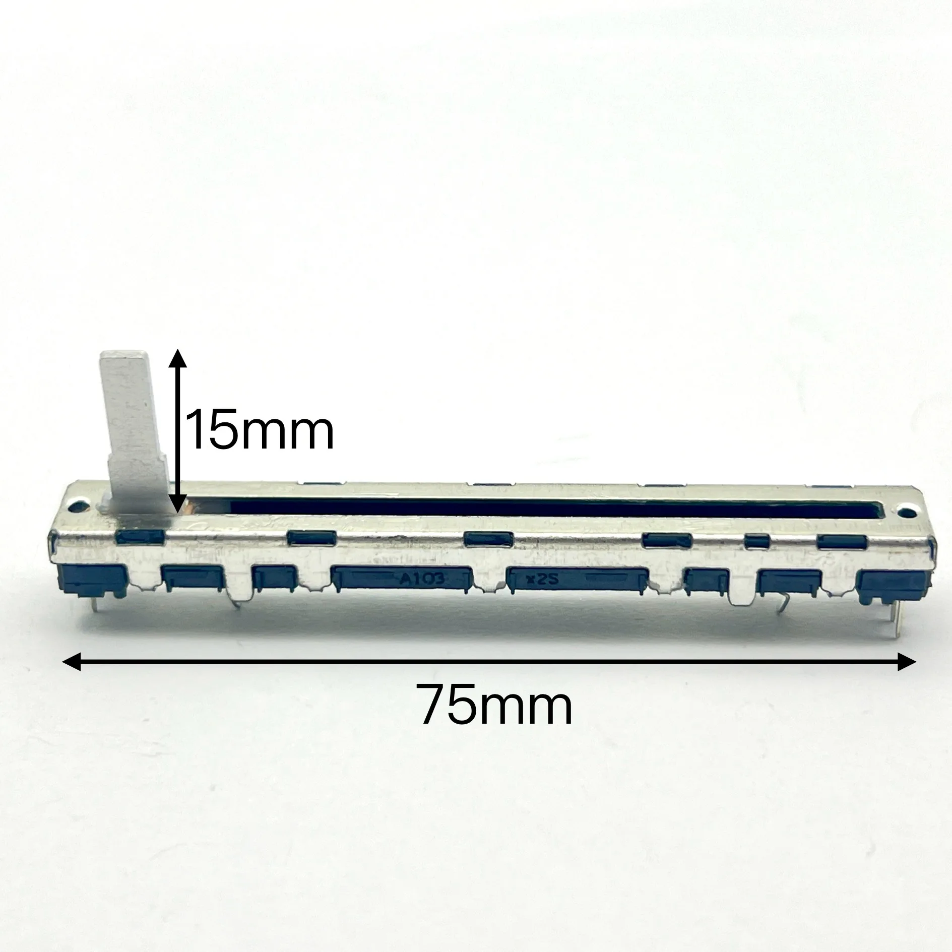 3 pcs Original Japanese NOBLE 75mm professional analog mixing console repair A10KX2 dual channel, shaft length 15mm