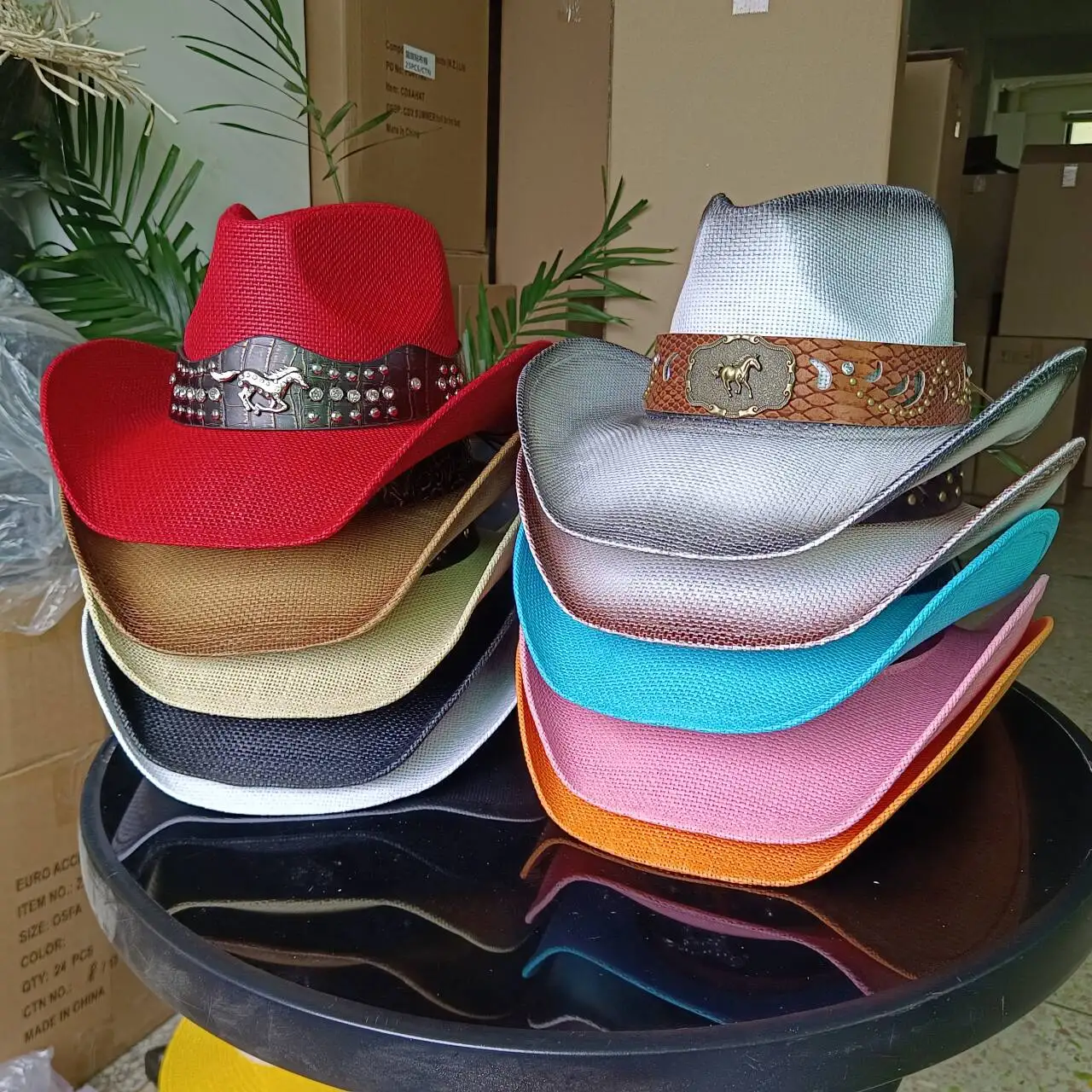 

Ковбойская соломенная шляпа с украшением в виде головы лошади, в западном стиле, унисекс, ретро-шляпа, сомбреро для мужчин.