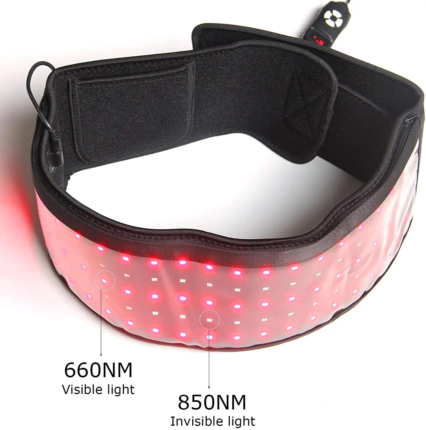 Infrared Red Light Therapy Belt For Body Pain Waist Relief Therapy Device With Timer For Muscle Shoulder Joints Pain Relief
