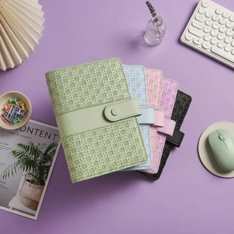 A6 Binder Pockets Soft Leather Binder Budget Planner Cash Envelope Binder With Budget Envelopes Wallet Budgeting Agenda Planner
