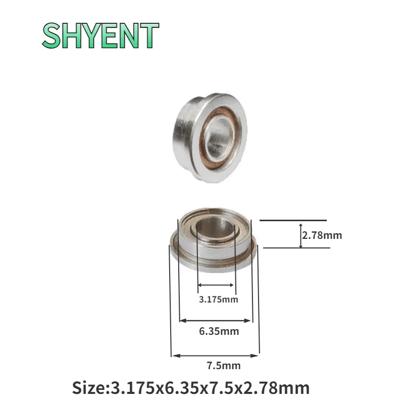 5 قطعة محامل شفة الأسنان عالية السرعة SFR144TLZWN 3.175x6.35x7.5x2.78 مللي متر لـ WH