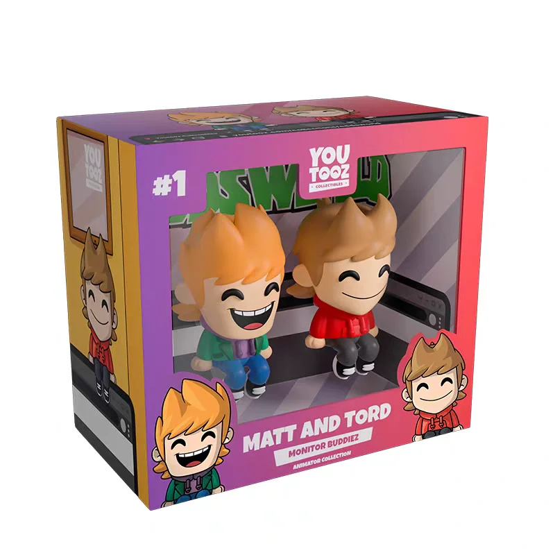 

In Stock Youtooz New Cute Tord Eddsworld Figure Display Ornament Matt Doll Toy Gifts
