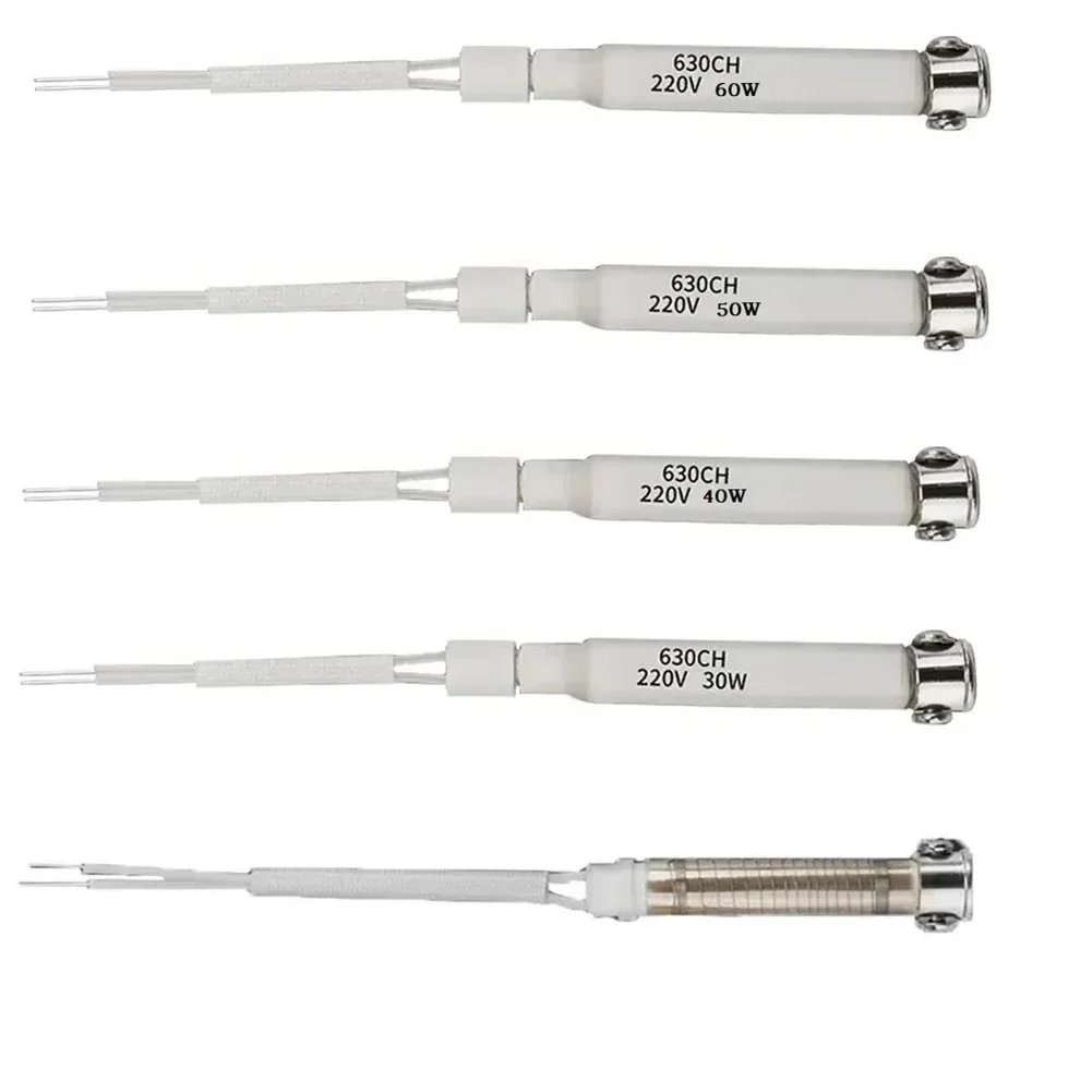 กึ่ง/ทั้งหมดเซรามิค Core องค์ประกอบความร้อนเปลี่ยน 220V 30W40W60W การประสาน Iron Core เชื่อมอุปกรณ์โลหะอุปกรณ์เสริม