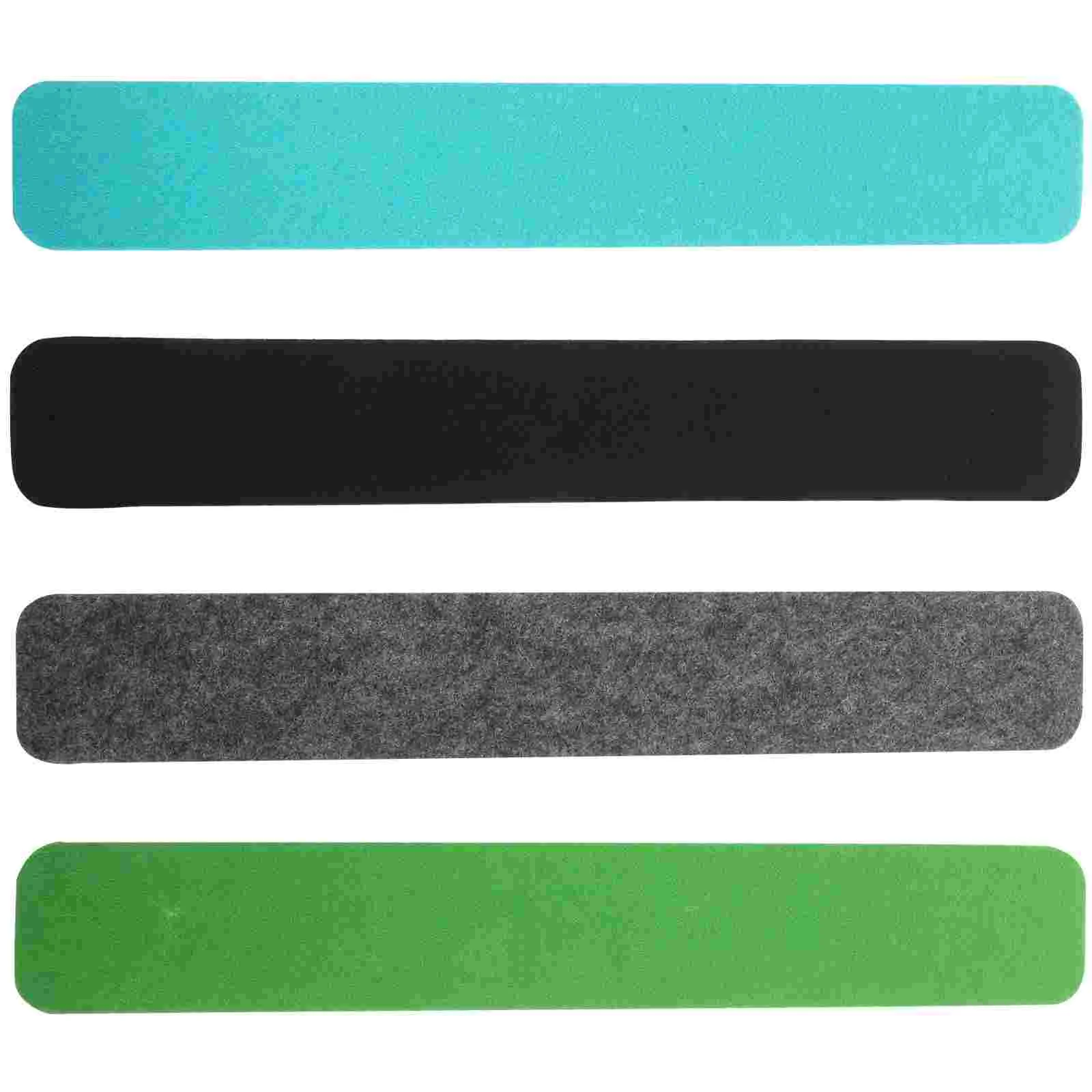 4 ชิ้น Cork Board Strip Felt Bulletin Office Decor Pin บอร์ดสําหรับผนังโพลีเอสเตอร์