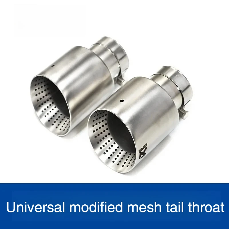 Universal Stainless Steel Car Exhaust Tip Muffler Tail Pipe Decorative Nozzle Compatible with Most Vehicles 2015-2023 Rust