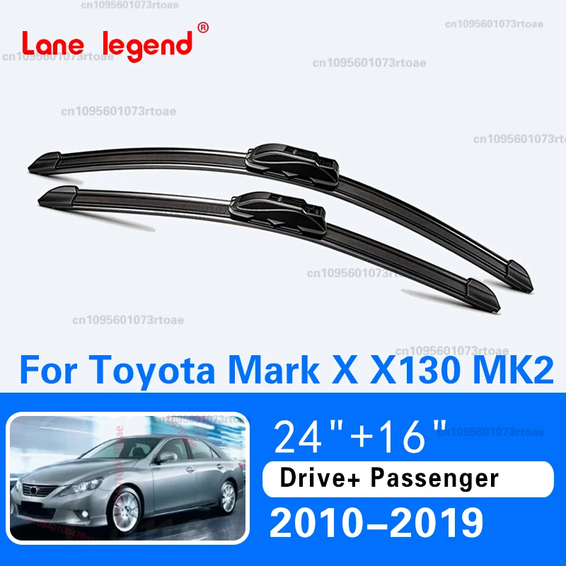 

For Toyota Mark X X130 MK2 2010~2019 Frameless Front Wiper Blades Rubber Cutter Replacement Auto Accessory U J Hook High Quality