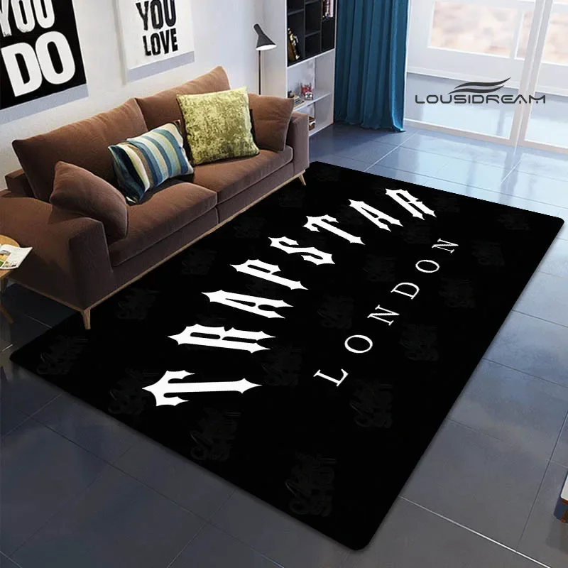 Trapstar London logo Printed carpet non-slip carpet bedroom decor door mat outdoor rug Yoga mat bedroom decoration birthday gift