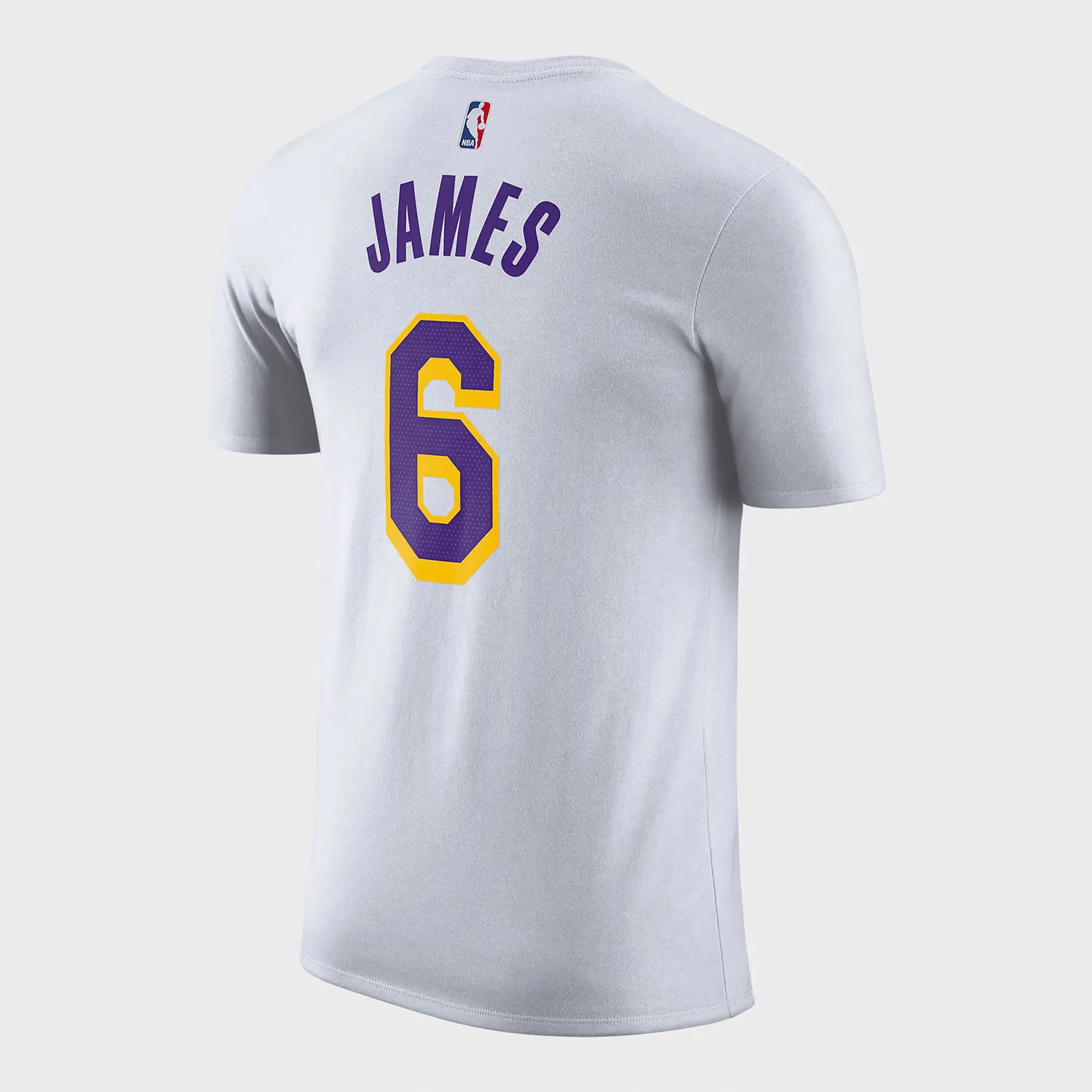 Nike genuine Los Angeles Lakers NBA Men's Sports Basketball Short Sleeve CV8529-116 view 2
