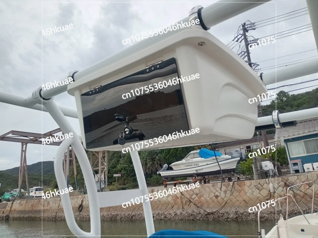 

Universal Marine T-Top Electronics Box SB200 - Overhead Center Console Clamp On, Boat Storage for 2"/1.5"/1.9" Tubing