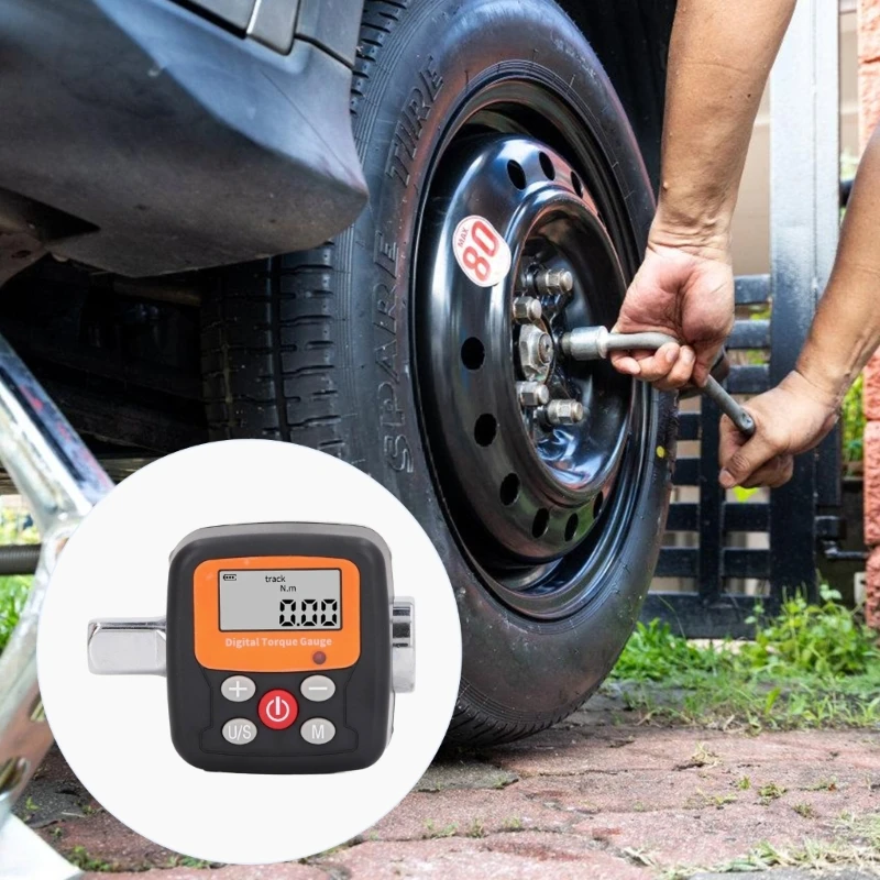 Advanced Torque Meter Converters with LCD Screen Accurate Digital Torque Adapter Metal for Long Terms Professional Use
