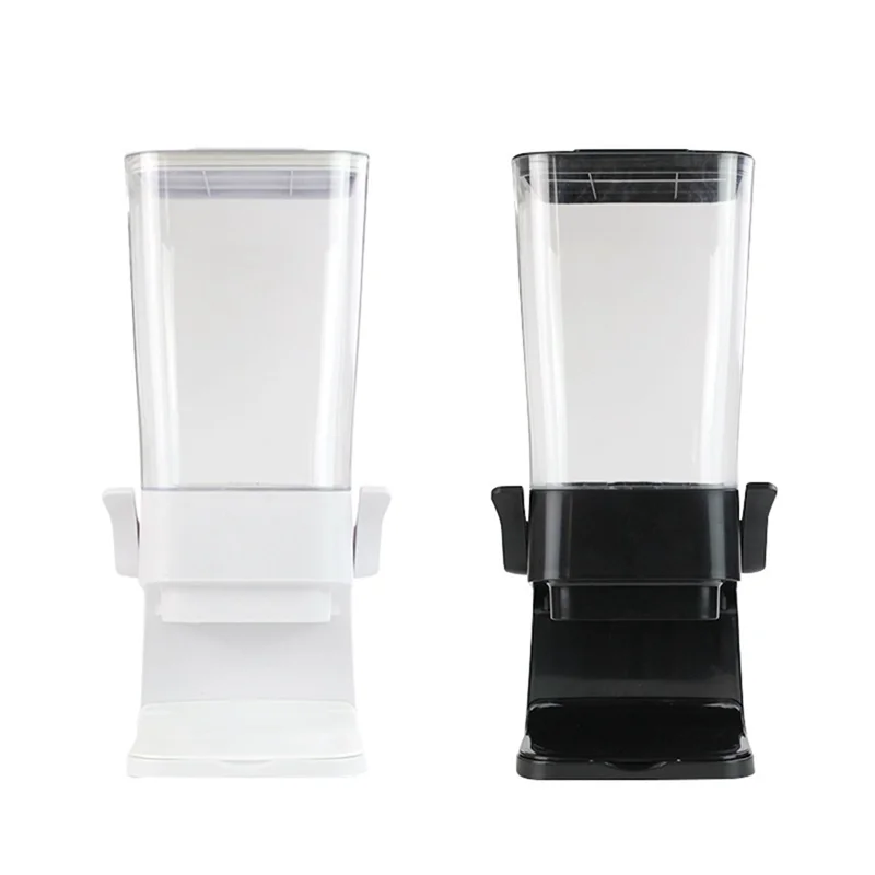 HITL Dispenser per cereali da banco con coperchi, contenitori per organizzazione e conservazione per cucina e dispensa, dispenser per cereali di riso