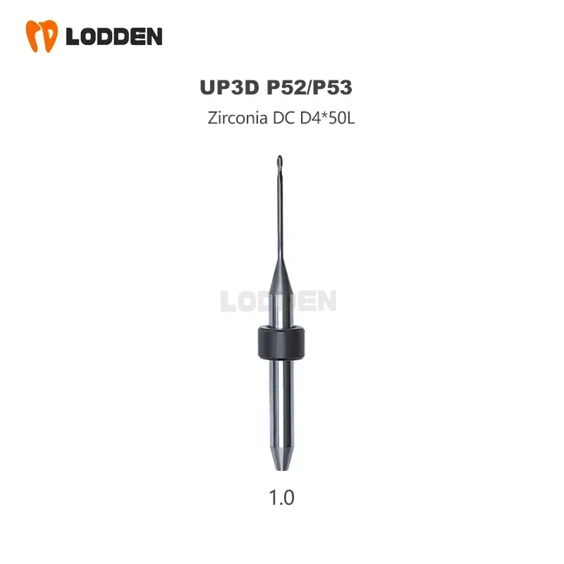 UP3D P53 Dental Milling Burs For Zirconia PMMA Lithium Disilicate D4 Diamond Coating Milling Cutter P52 Axis Dry Milling Machine