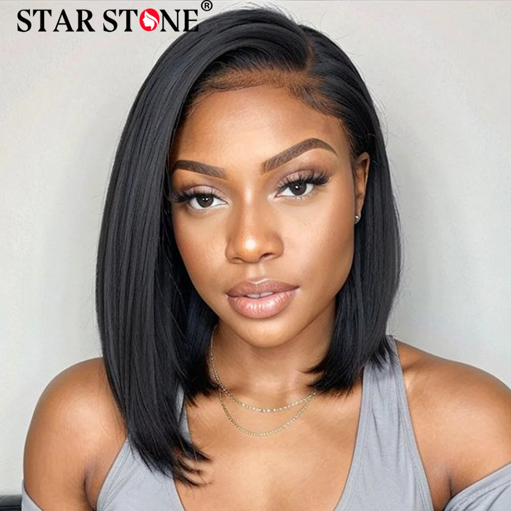 Glueless Wig Human Hair Ready To Wear Straight Brazilian Glueless Wigs Human Hair Lace Frontal Wig 7X6 6X4HD Lace Wig 250Density