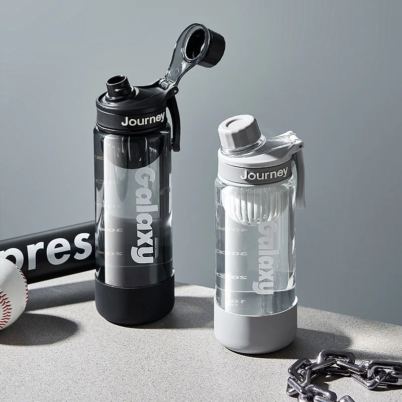 Simple outdoorSports WaterBottle Leak-Proof Drop-Resistant with Tea Infuser office Portable Plastic Mug for school Bodybuilding