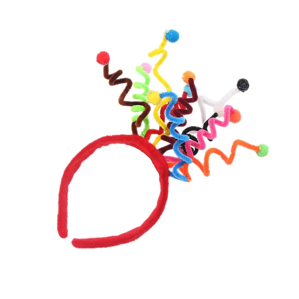 1Pcs Colorful Spring Hair Band Tentacle Design Headband Party Carnival Accessories Photo Selfie Prop Colorful Hair Band