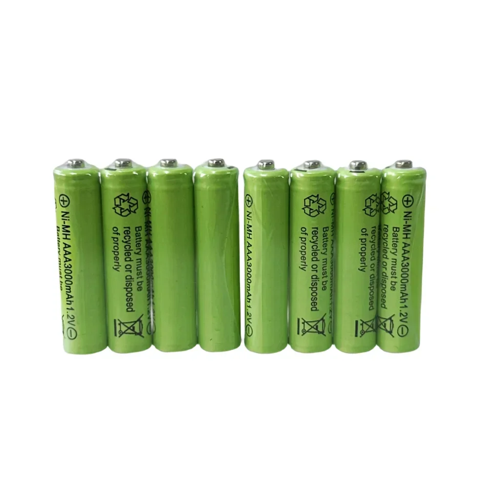 100% New AAA 1.2V Battery 3000mAh Rechargeable Battery Ni-MH battery for Toys Camera Microphone Remote Control Calculator