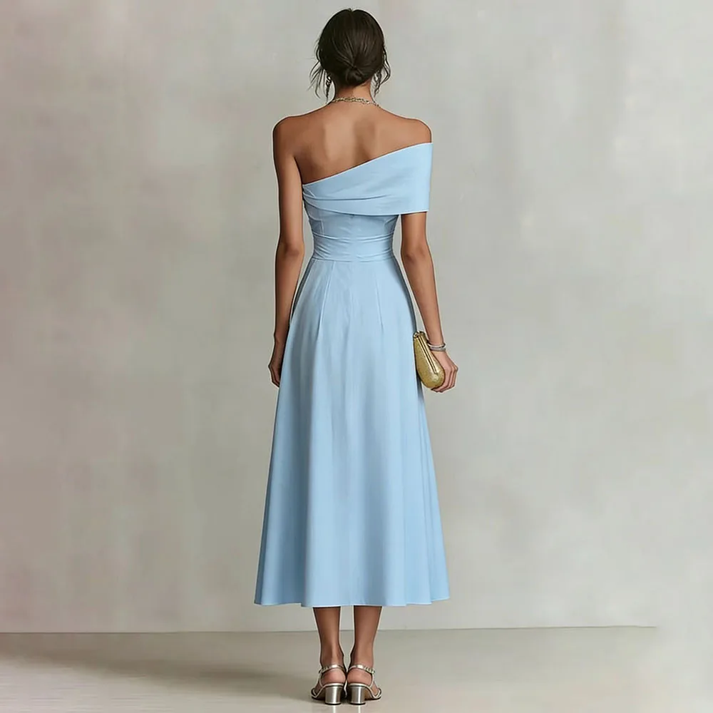 elegant off shoulder long party dresses for women 2026 summer sexy sleeveless backless maxi dress casual - view 3