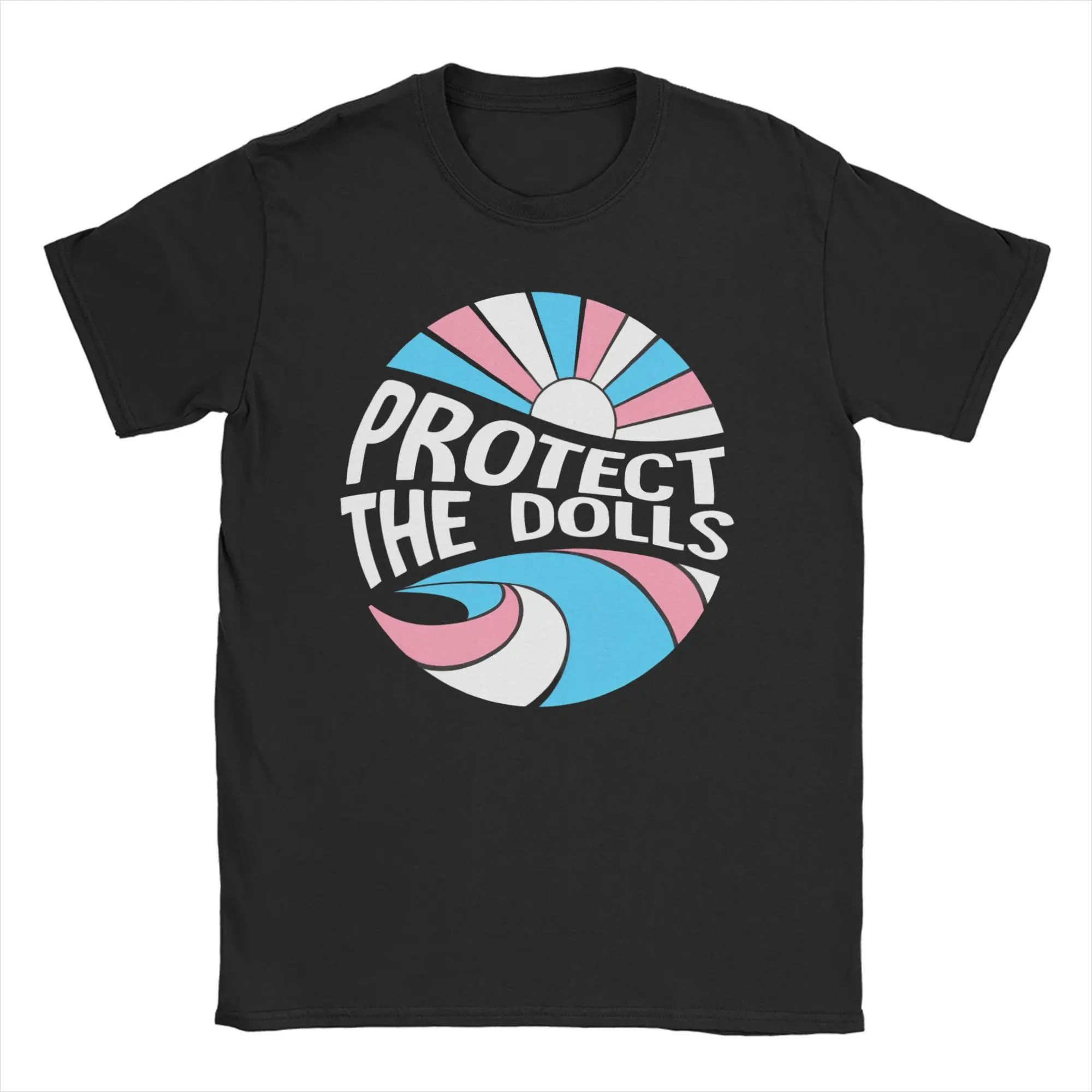 

Мужские и женские футболки Protect The Dolls, повседневные футболки из 100% хлопка, футболки с короткими рукавами, топы с круглым вырезом, большие размеры
