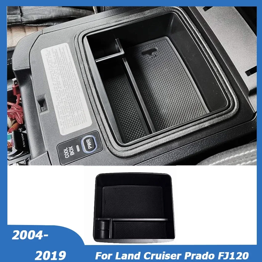 

For Toyota Land Cruiser Prado FJ120 FJ150 Lexus GX470 GX400 GX460 2004-2019 W/ Fridge Console Armrest Storage Box Tray Organizer