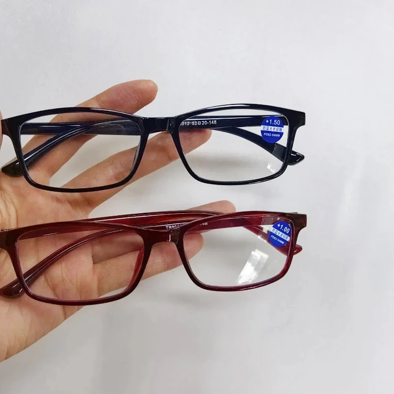 2 قطعة نظارات القراءة الراتنج الجديدة عصرية بسيطة ومتعددة الاستخدامات نظارات القراءة الراتنج للأشخاص في منتصف العمر وكبار السن #2