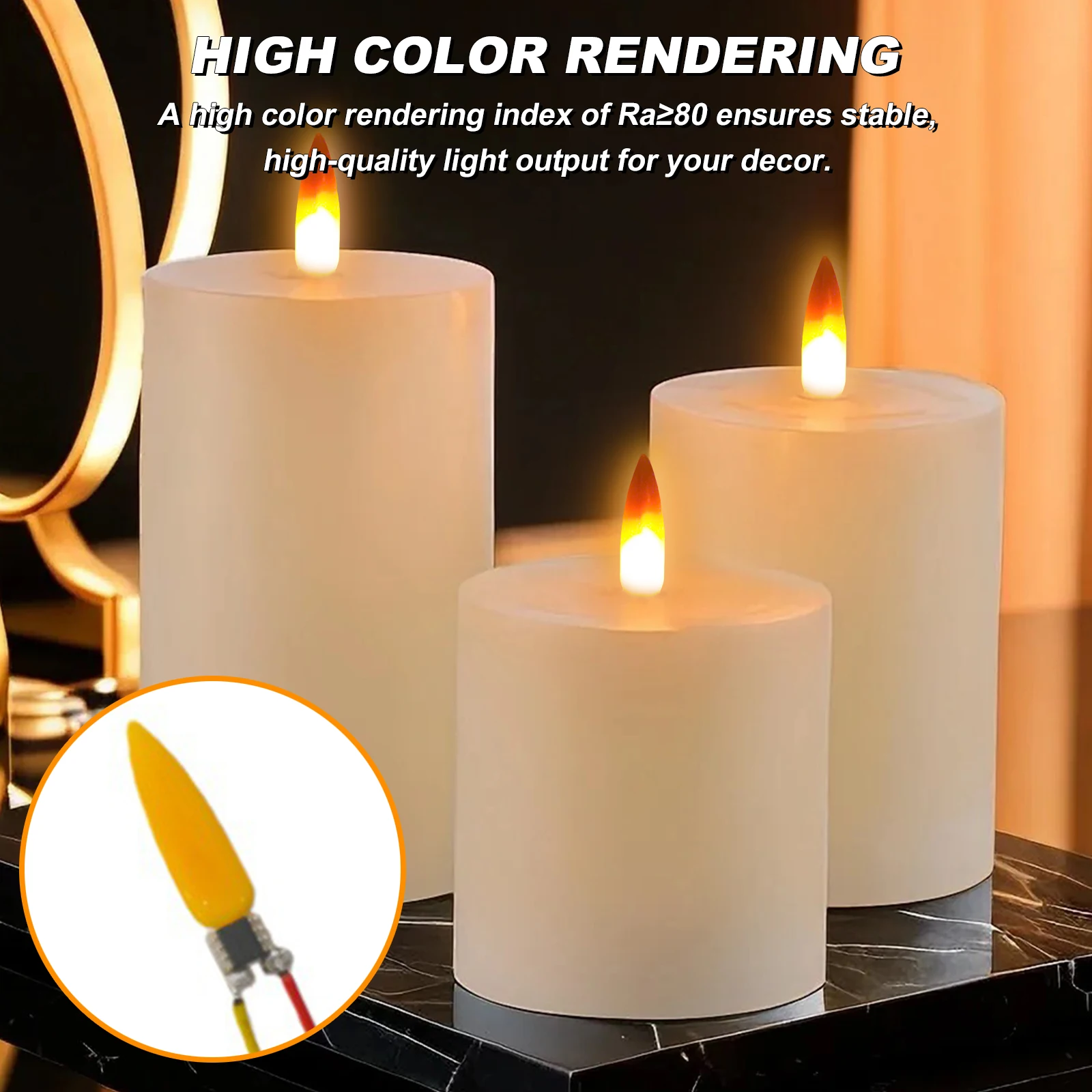 3V-5V Flame Lamp Wick Simulation Candle Lamp 2200K Diode LED Flame Light Bulbs Circuit Board PCBA for Christmas Party Decoration
