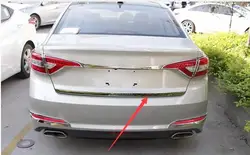 For Hyundai Sonata LF 2015 2016 2017 Rear Trunk Boot Lid Tailgate Door Cover Trim Molding Garnish Strip Accent Styling