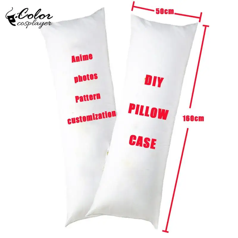 Color Cosplayer Double Side Print Hugging Body Pillow Case Anime Diy Dakimakura Cosplay Custom Soft Pillow Cover Otaku Gift image 2