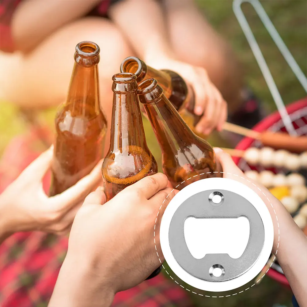 

20pcs Bottle Opener Accessories Thickened Material Safe Easy Rounded Edges Beer Cap Tools DIY Supplies Home Bars Parties Gifts