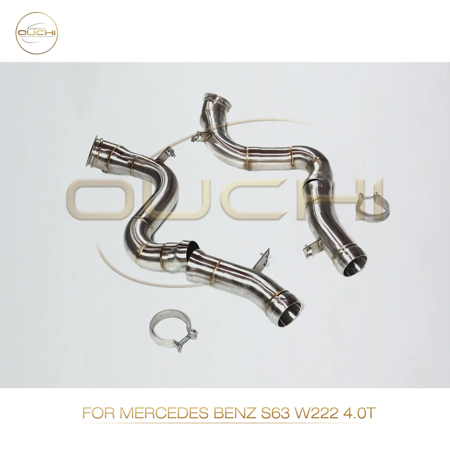 

OUCHI Factory Direct Sales for Mercedes Benz S63 W222 4.0T Catalysis SS304 Downpipe Without Thermal Insulation Exhaust
